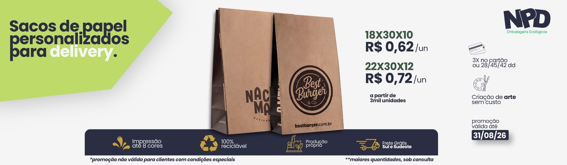 Sacos Personalizados para Delivery