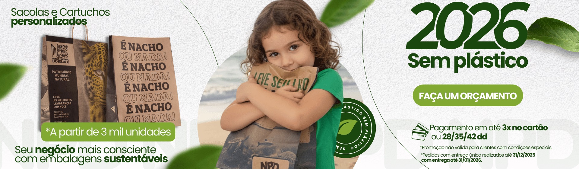 Sacolas e Cartuchos Personalizados