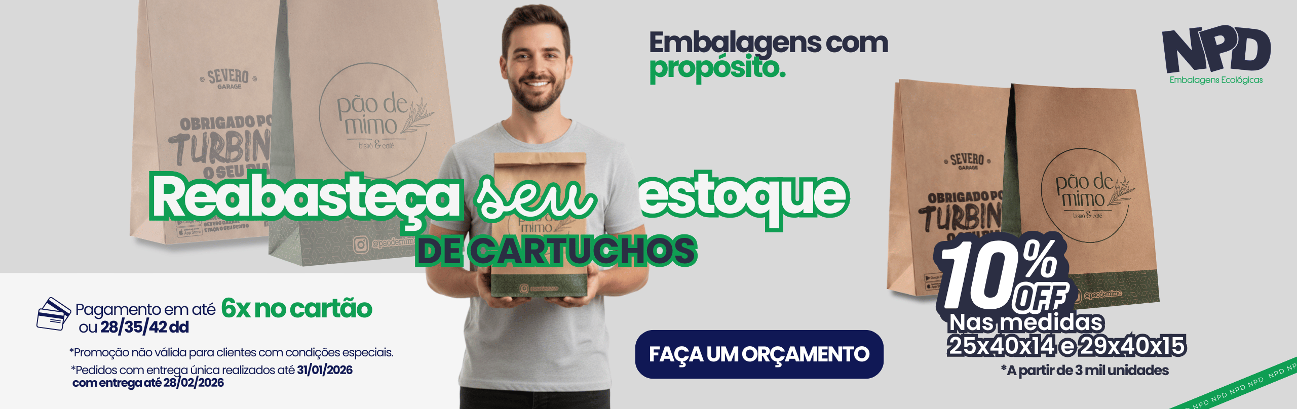 Sacolas e Cartuchos Personalizados