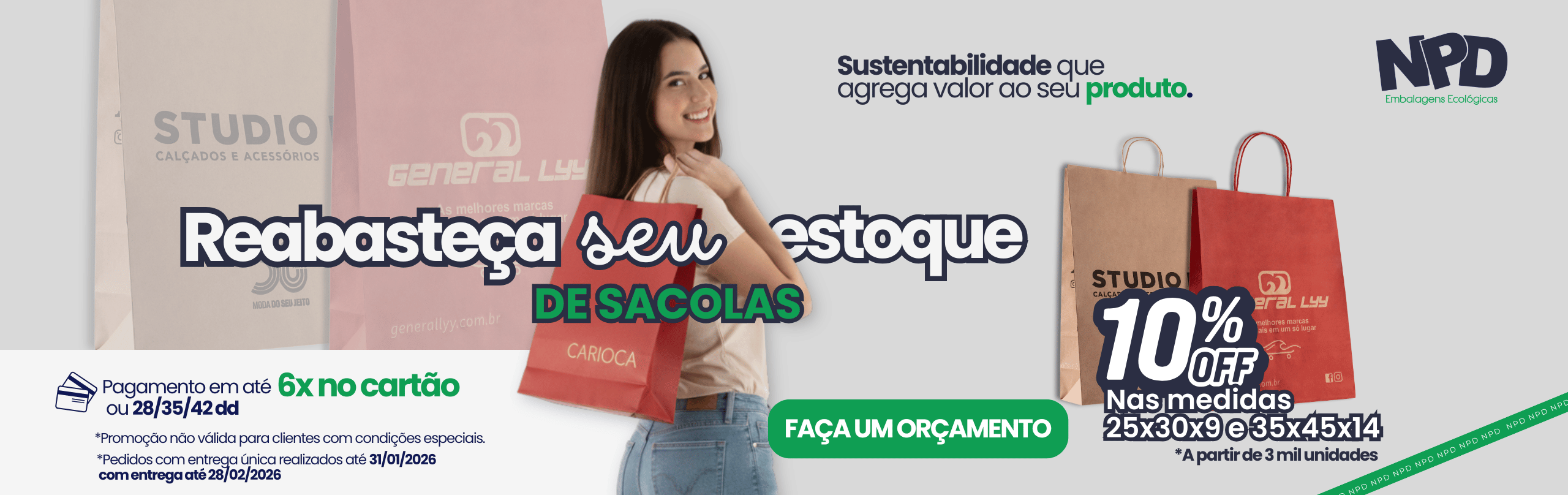 Sacolas e Cartuchos Personalizados