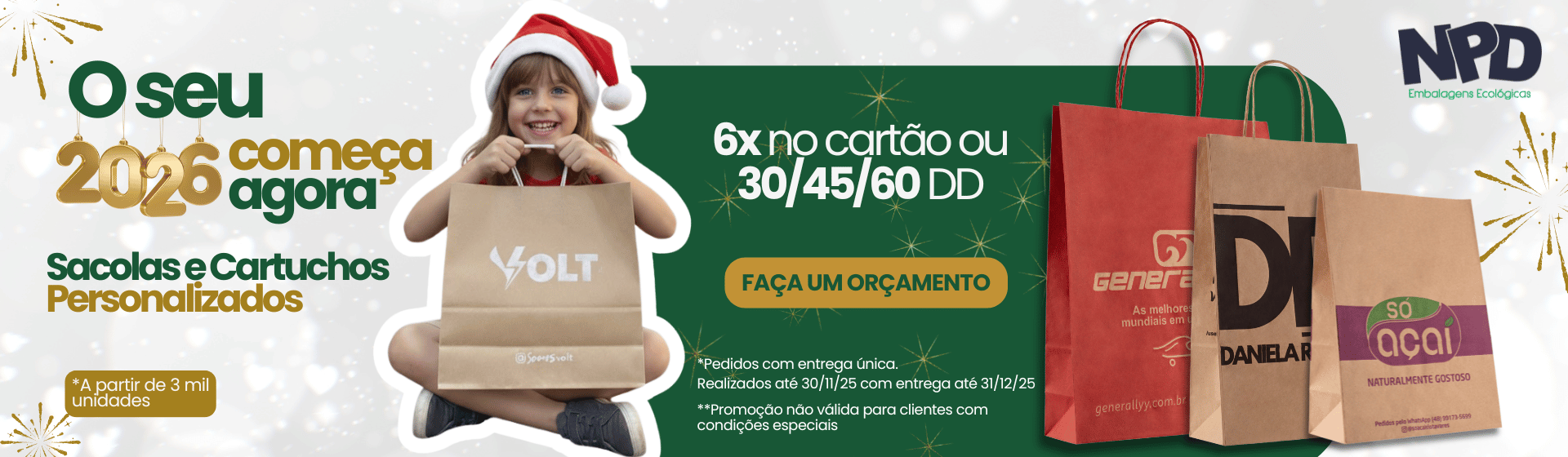 Sacolas e Cartuchos Personalizados